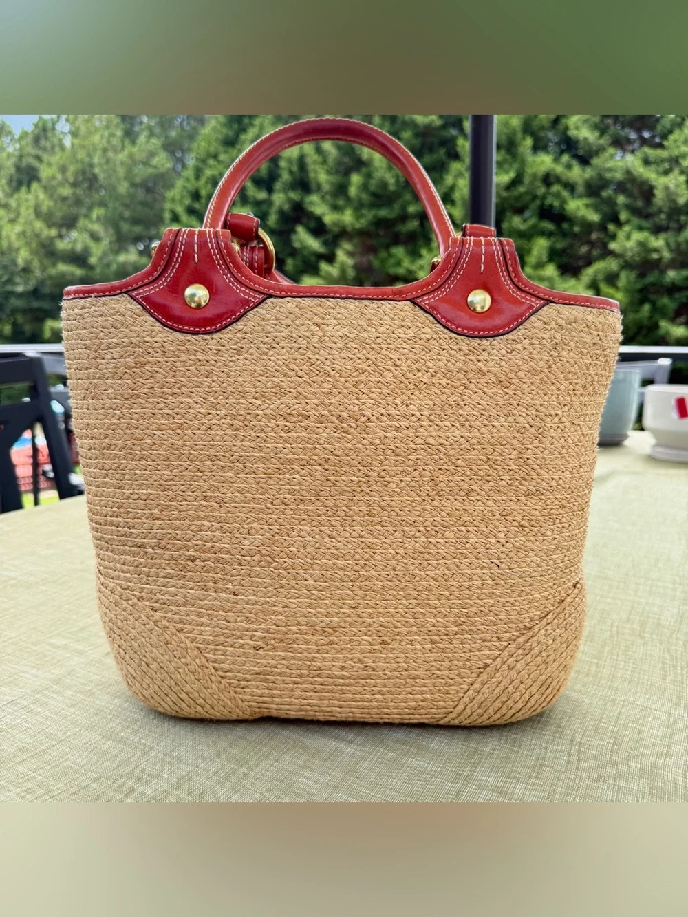 2008 Coach Bleecker Straw Tote